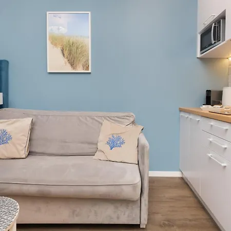 Bright Blue Studio In With Free Access To The Gym By Renters Apartman *